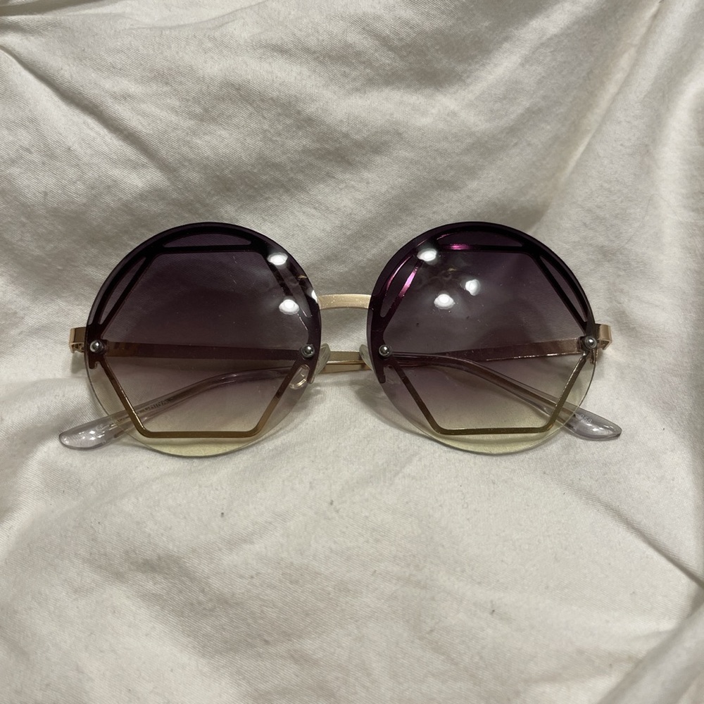 retro hexagon sunglasses